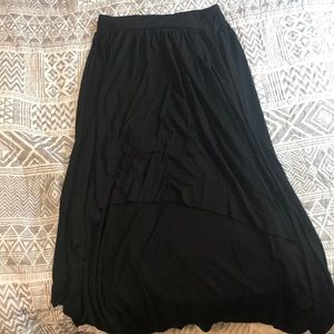 American Eagle, high-low skirt, Size XS, black